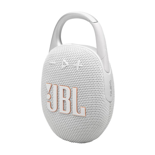 JBL Clip 5 | Portable Carabiner Speaker - Bluetooth - IP67 - White-Bax Audio Video