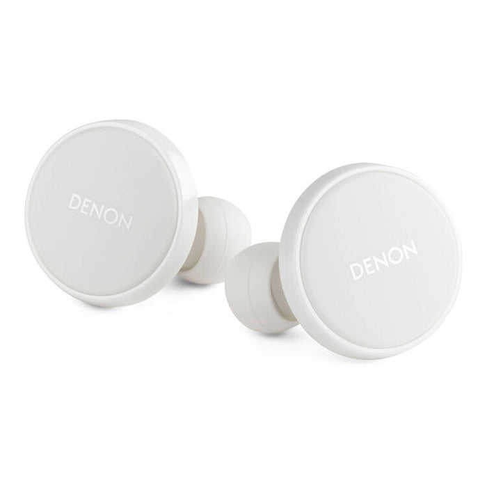 Denon PERL PRO | In-Ear Headphones - Wireless - Bluetooth - Masimo Adaptive Acoustic Technology - White-Bax Audio Video