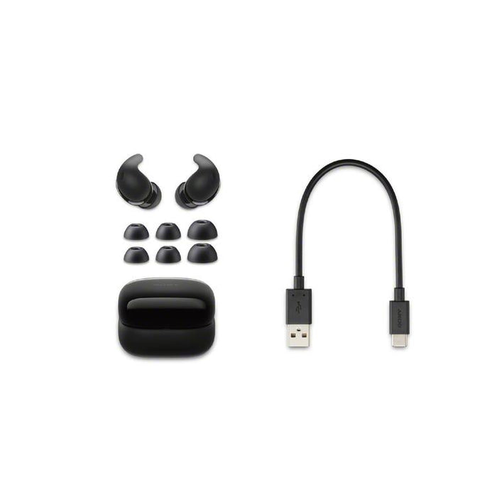 Sony LinkBuds Fit | In-Ear Headphones - 100% Wireless - Bluetooth - Microphone - Active Noise Cancellation - Black-Bax Audio Video