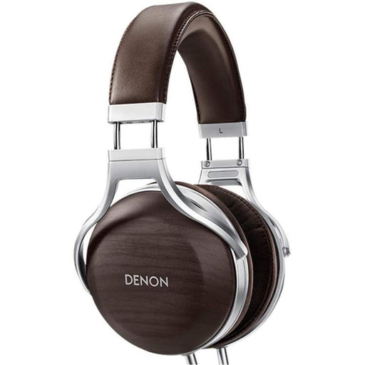 Denon AH-D5200 | Wired Over-ear headphones - Zebrawood housing - Aluminum structure - High-end - Lightweight - Brown-Sonxplus Rockland