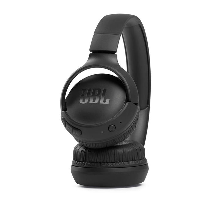 JBL Tune 510BT | On-ear wireless headphones - Bluetooth 5.0 - Multipoint connections - Black - Close-up view | Bax Audio Video
