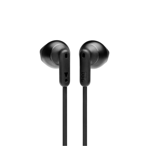 JBL Tune 215BT | In-ear wireless headphones - Bluetooth 5.0 - JBL Pure Bass sound - Multi-source connection - Black - Close-up view | Bax Audio Video