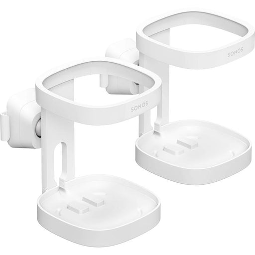 Sonos S1WMPWW1 | Wall bracket for One and One SL speakers - White - Pair - Left front view | Bax Audio Video