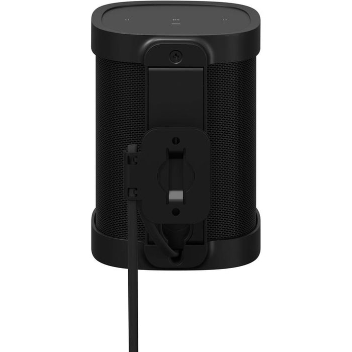 Sonos S1WMPWW1BLK | Wall bracket for One and One SL speakers - Black - Pair - Back view | Bax Audio Video