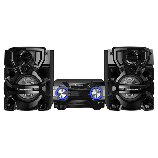 Panasonic SC-AKX640K | CD Stereo System - Bluetooth - AIRQUAKE BASS - Bi-Amp - DJ Jukebox - Multicolored LED lighting - Front view | Bax Audio Video
