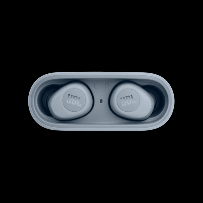 JBL Vibe 100TWS | Truely Wireless In-Ear Headphones - Bluetooth - Sound Isolation - Microphone - Blue-Bax Audio Video