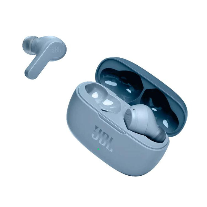 JBL Vibe 200TWS | Truly Wireless In-Ear Headphones - Bluetooth - JBL Deep Bass Sound - Microphone - Blue-Bax Audio Video