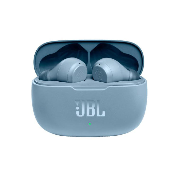 JBL Vibe 200TWS | Truly Wireless In-Ear Headphones - Bluetooth - JBL Deep Bass Sound - Microphone - Blue-Bax Audio Video