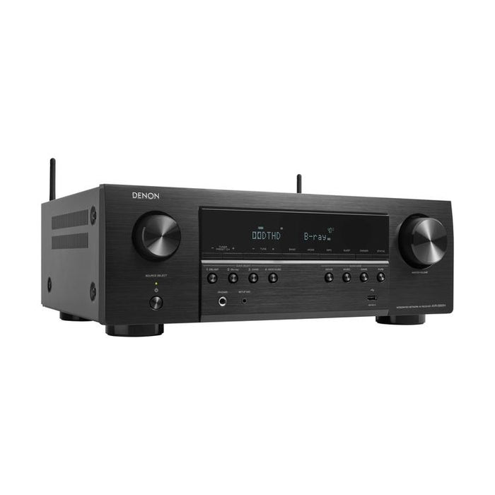 Denon AVR-S660H | 5.2 Channel AV Receiver - Home Theater - 8K - Built-in HEOS - Voice Control - 75 W / Channel - Black-Bax Audio Video