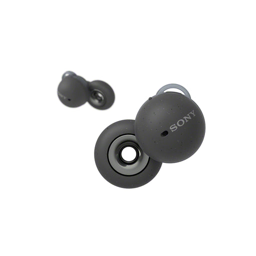 Sony WFL900 | In-Ear Headphones - LinkBuds - 100% Wireless - Bluetooth - Microphone - Adaptive Control - Up to 17.5 hours battery life - Grey - Front view | Bax Audio Video