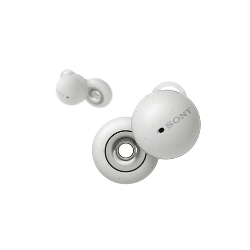 Sony WFL900 | In-Ear Headphones - LinkBuds - 100% Wireless - Bluetooth - Microphone - Adaptive Control - Up to 17.5 hours battery life - White - Front view | Bax Audio Video