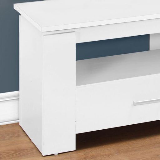 Monarch Specialties I 2601 | TV Stand - 48" - 2 Storage Drawers - White-SONXPLUS Rockland