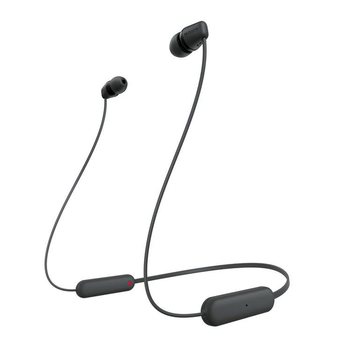 Sony WI-C100 | In-Ear Headset - Wireless - Bluetooth - Around the neck - Microphone - IPX4 - Black-Bax Audio Video