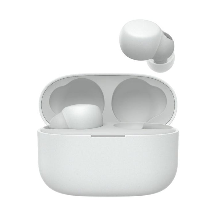 Sony WFLS900N | In-Ear Headphones - LinkBuds - 100% Wireless - Bluetooth - Microphone - Active noise cancelling - White-Bax Audio Video