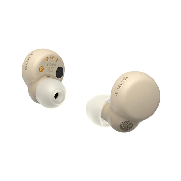 Sony WFLS900N | In-Ear Headphones - LinkBuds - 100% Wireless - Bluetooth - Microphone - Active noise cancelling - Cream-Bax Audio Video