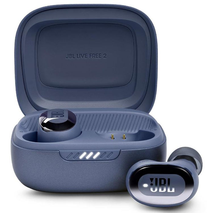 JBL Live Free 2 | In-Ear Headphones - 100% Wireless - Bluetooth - Smart Ambient - Microphones - Blue-Bax Audio Video