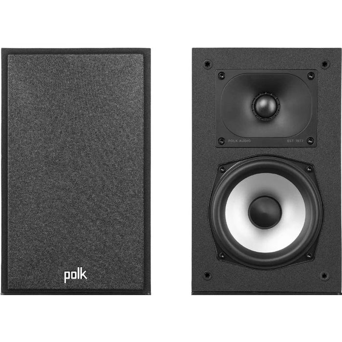 Polk Monitor XT15 | Bookshelf Speakers Set - Hi-Res Audio Certified - Compact - Black - Pair-Bax Audio Video