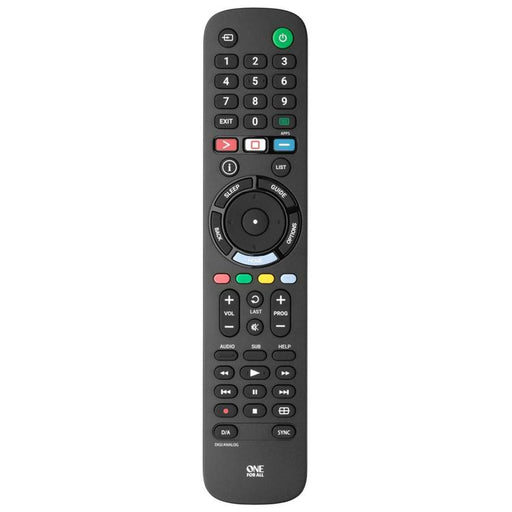 One for All URC4812R | Direct replacement remote control for any Sony TV - Replacement Series - Black-Sonxplus Rockland