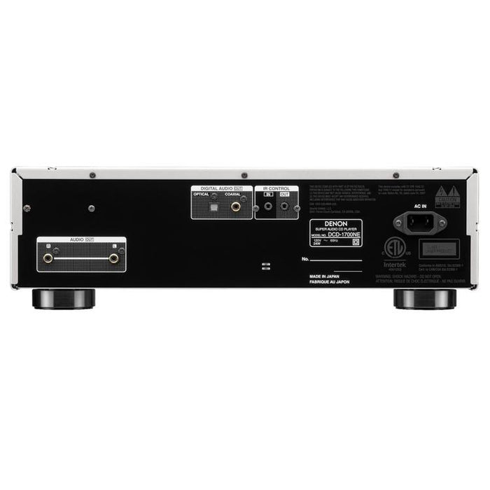 Denon DCD-1700NE | CD/SACD Player - With Advanced AL32 Processing Plus - SVH mechanism - Silver-Bax Audio Video