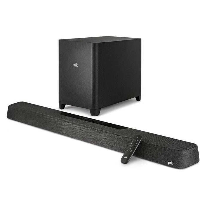 Polk MagniFi MAX AX | 5.1.2 Home Theater System - Max Soundbar - 1 x 10" Wireless Subwoofer - Black-Bax Audio Video