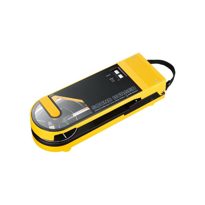 Audio Technica AT-SB727-BK | SoundBurger Portable Turntable - 12 hours Battery - Yellow-Bax Audio Video