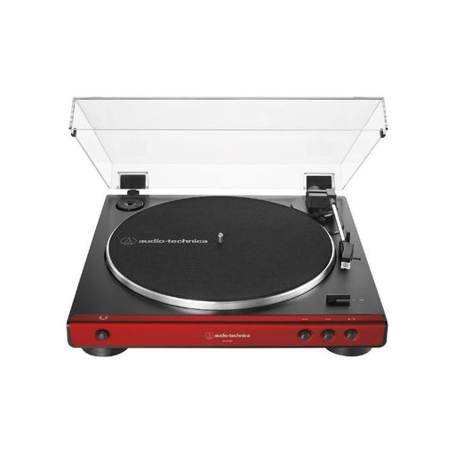 Audio Technica AT-LP60X-RD | Stereo Turntable - Belt Drive - Fully Automatic - Red-Bax Audio Video