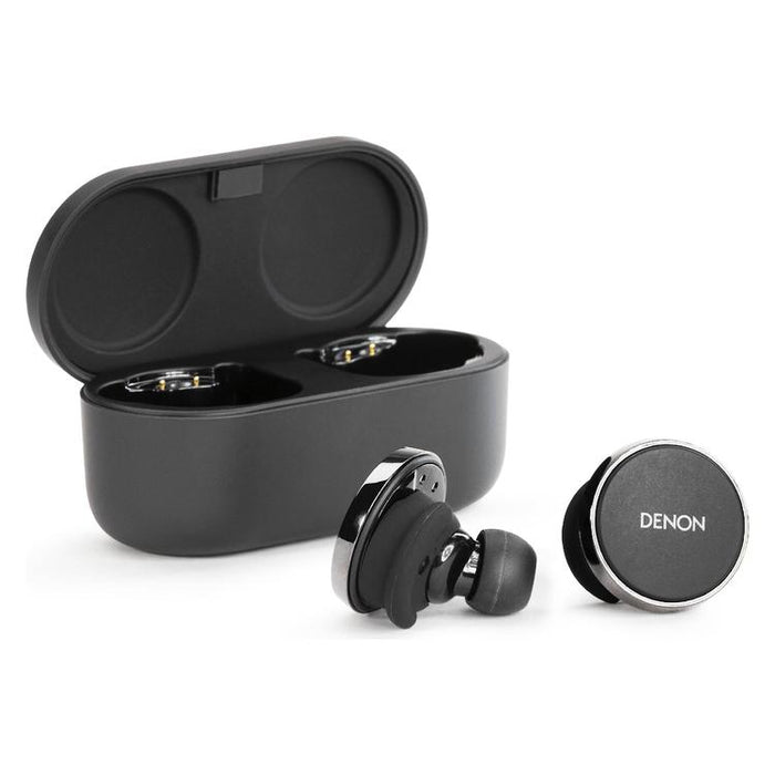 Denon PERL PRO | Wireless Headphones - Bluetooth - Masimo Adaptive Acoustic Technology - Black-Bax Audio Video