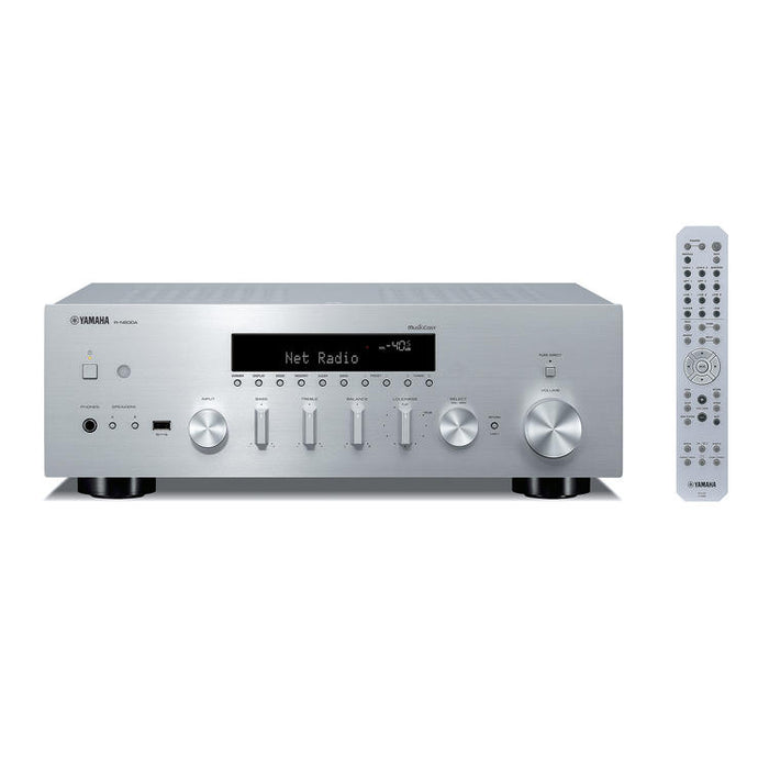 Yamaha R-N600A | Network/Stereo Receiver - MusicCast - Bluetooth - Wi-Fi - AirPlay 2 - Silver-Bax Audio Video