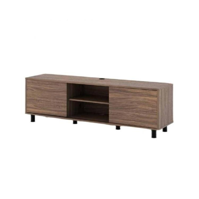 Sonora S20V65MB | Television stand - 65" wide - 2 cabinets - Medium brown-Bax Audio Video