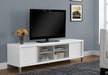 Monarch Specialties I2537 | TV Stand- 70" - White-Bax Audio Video