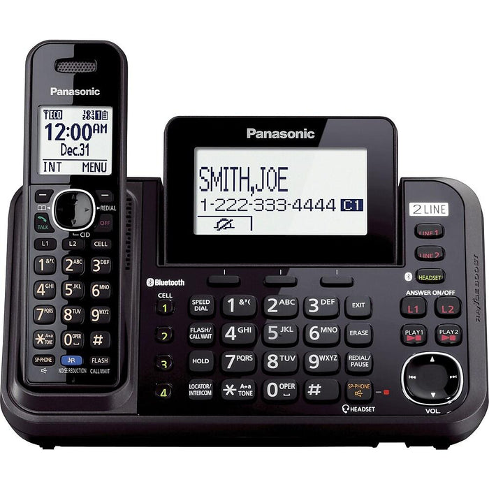 Panasonic KX-TG9541B | Cordless phone - 1 handset - Recorder - Black-Sonxplus Rockland