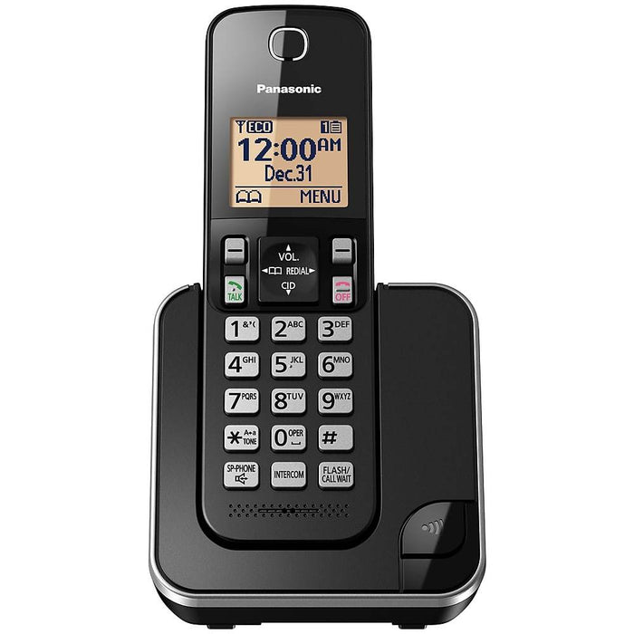 Panasonic KX-TGC380B | Cordless phone - 1 handset - Black-Sonxplus Rockland
