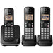 Panasonic KX-TGC383B | Cordless phone - 3 handsets - Black-Sonxplus Rockland