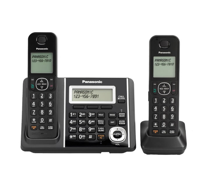 Panasonic KX-TGF342B | 2 Digital cordeless handsets - Recorder - Black-Bax Audio Video