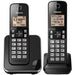 Panasonic KX-TGC382B | Cordless phone - 2 handsets - Black-Sonxplus Rockland