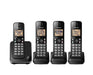 Panasonic KX-TGC384B | Cordless phone - 4 handsets - Black-Sonxplus Rockland