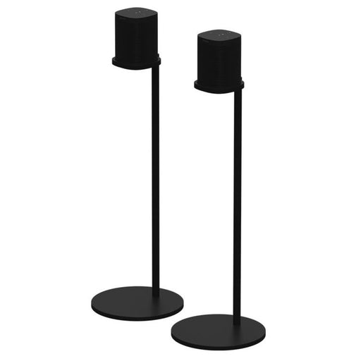 Sonos SS1FSWW1BLK | Floor stand for Sonos One and One SL Speakers - Black - Pair - Lifestyle view | Bax Audio Video