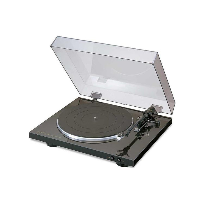 Denon DP-300F | Automatic turntable - Phono equalizer - Right gear arm - Black-Bax Audio Video